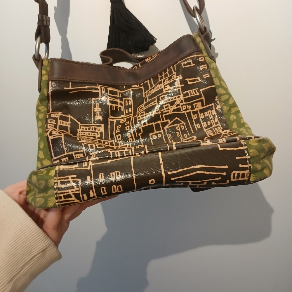 Fossil Key-Per City Scene Crossbody Or Shoulder Messenger Bag - Picture 6 of 14